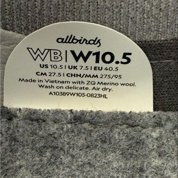 Allbirds Wool Breezers Dapple Grey Women’s Size 10.5 - Picture 11 of 14